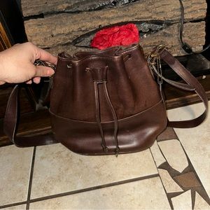 Vintage coach bucket bag